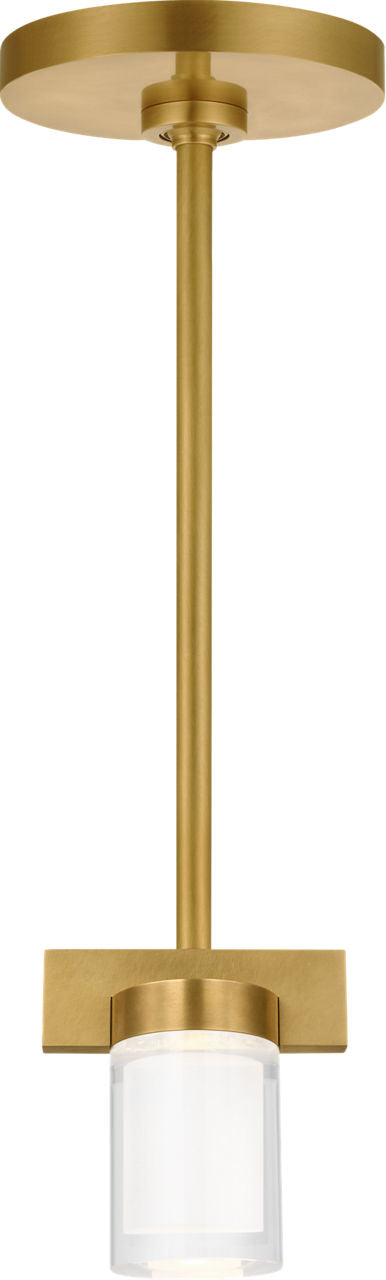 Esfera Small Pendant Natural Brass Integrated LED 2700K 90 CRI 277V