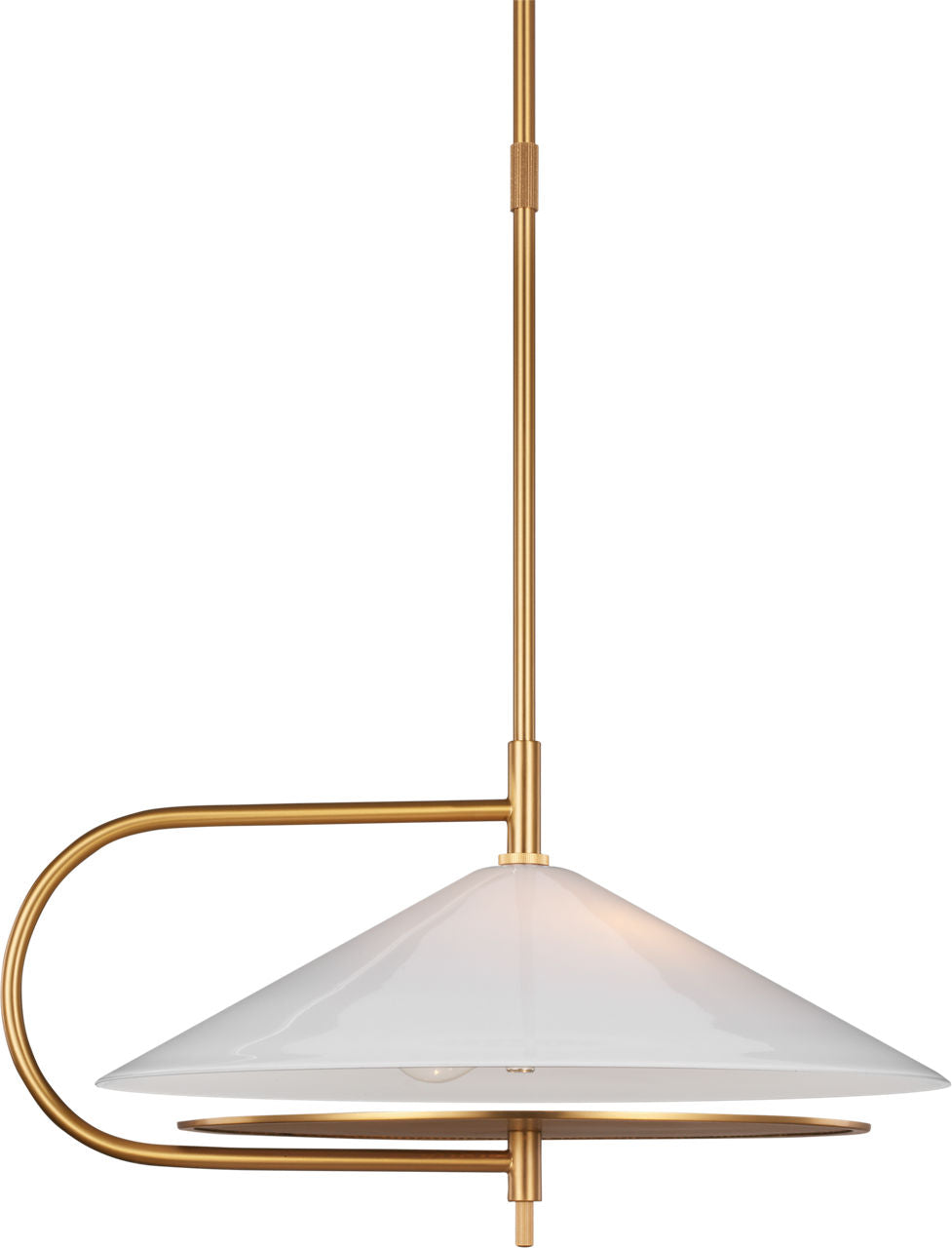 Gesture Pendant Burnished Brass