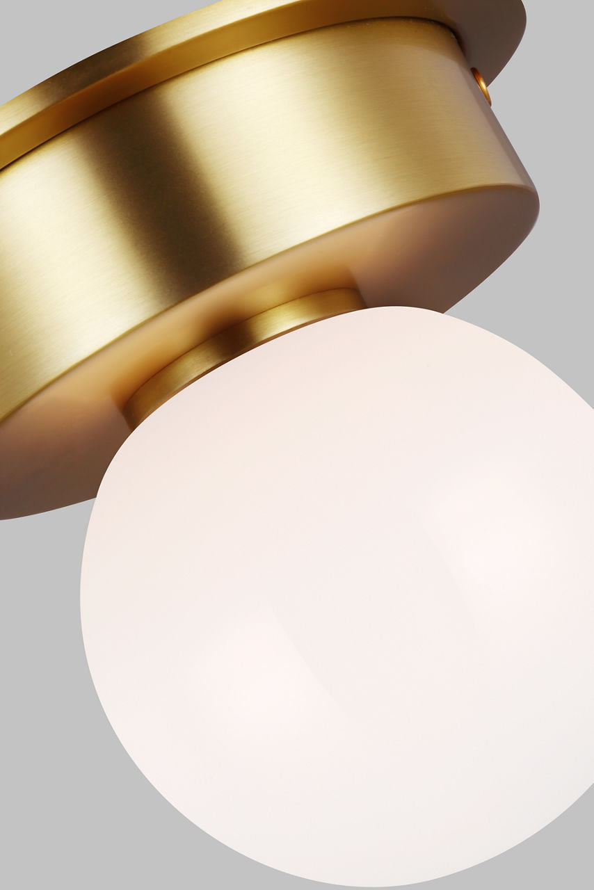 Nodes Small Flush Mount | Burnished Brass