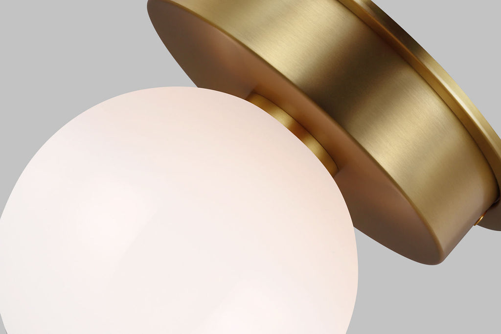 Nodes Medium Flush Mount | Burnished Brass