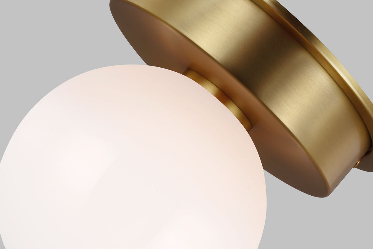 Nodes Medium Flush Mount | Burnished Brass
