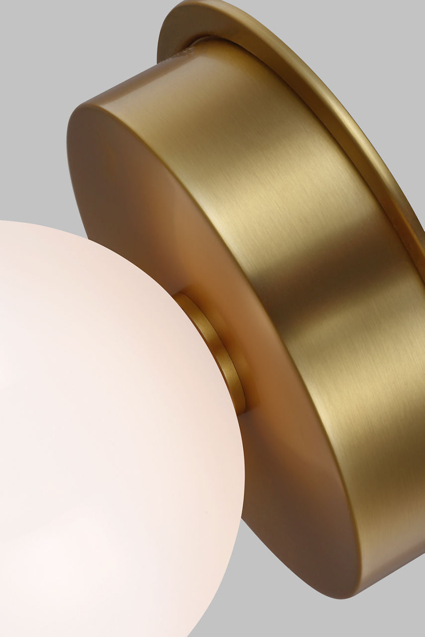 Nodes Large Flush Mount | Burnished Brass