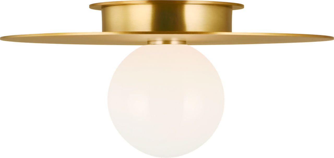 Nodes Medium Flush Mount | Burnished Brass