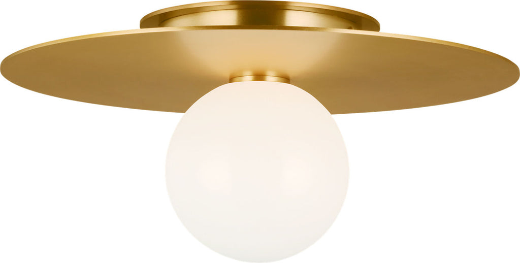 Nodes Medium Flush Mount | Burnished Brass