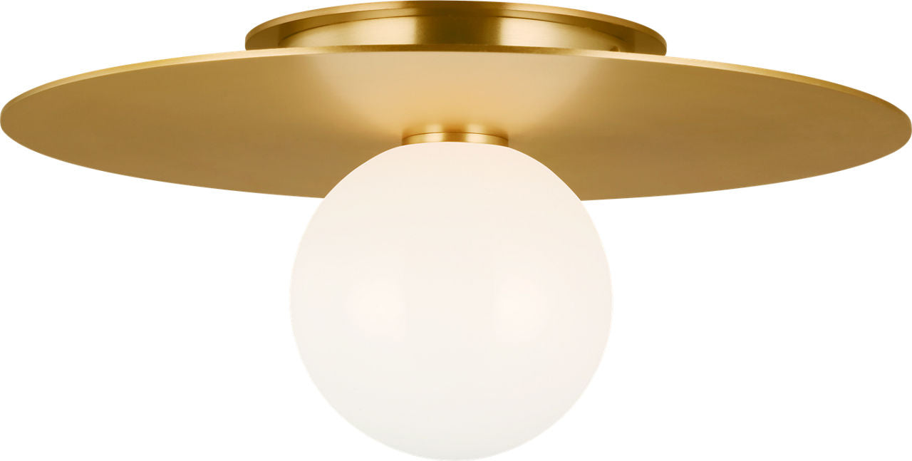 Nodes Medium Flush Mount | Burnished Brass