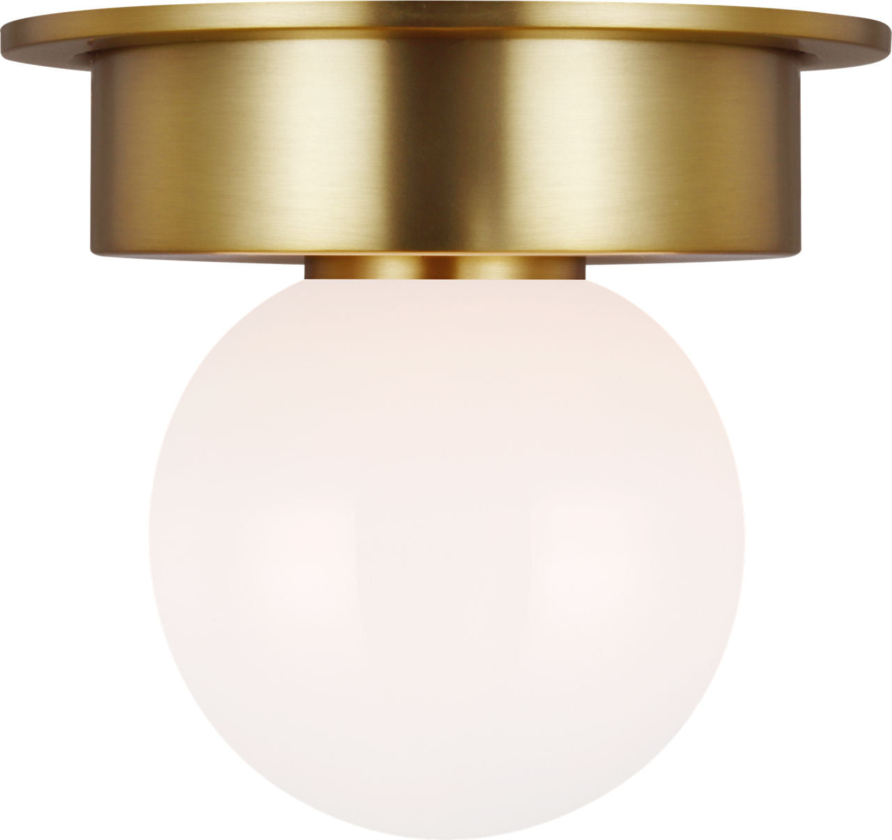 Nodes Small Flush Mount | Burnished Brass