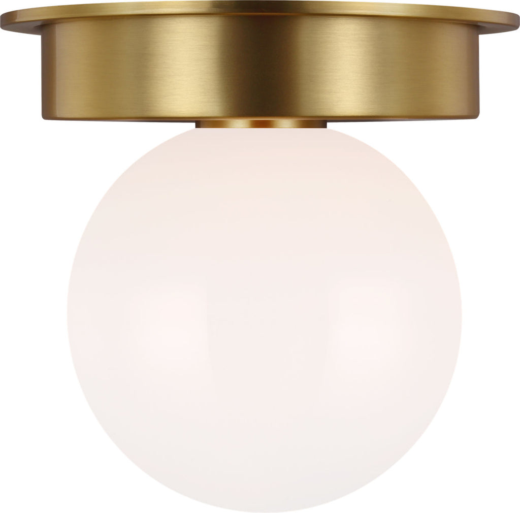 Nodes Medium Flush Mount | Burnished Brass