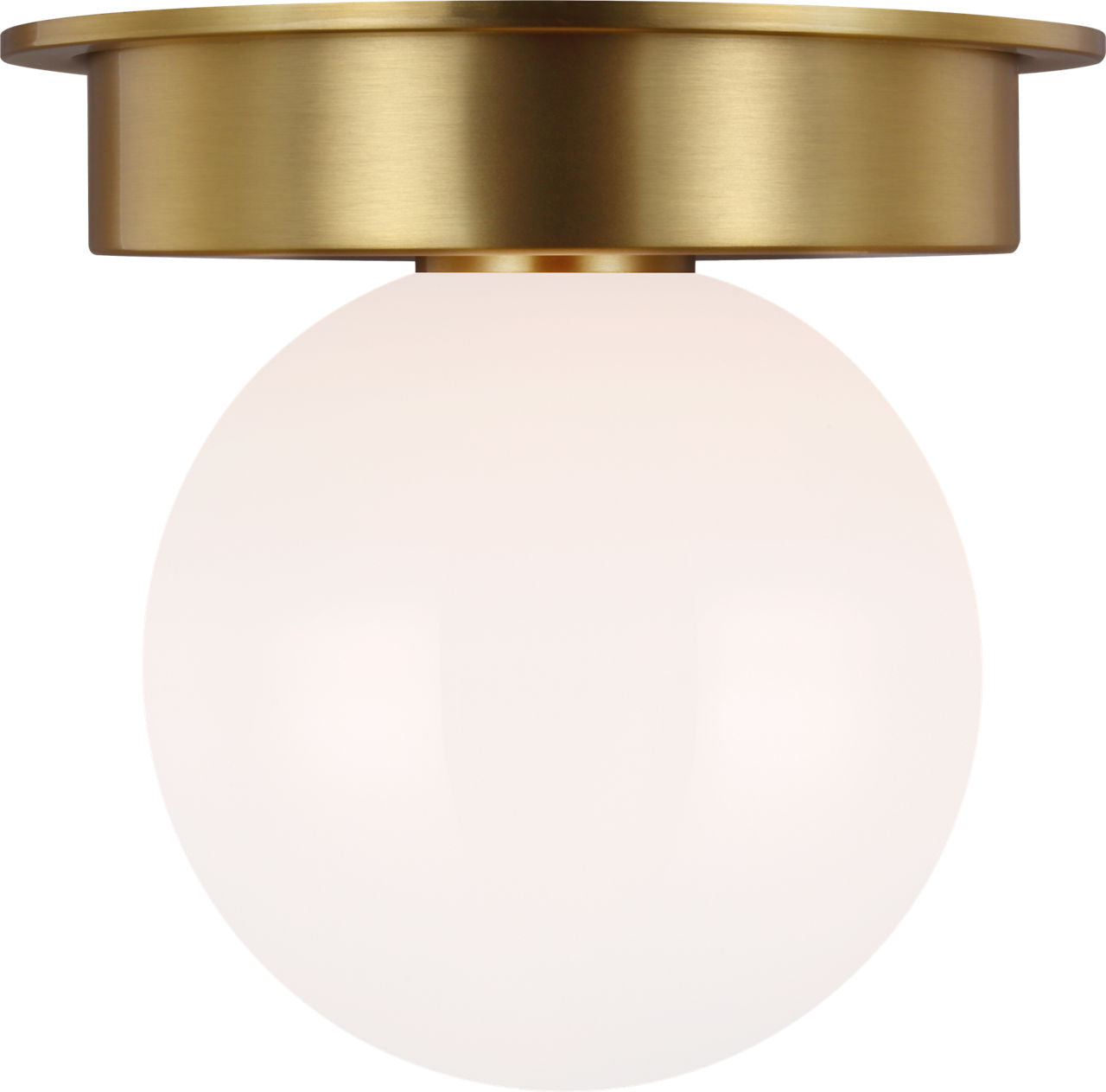 Nodes Medium Flush Mount | Burnished Brass