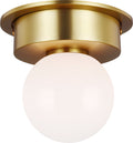 Nodes Small Flush Mount | Burnished Brass