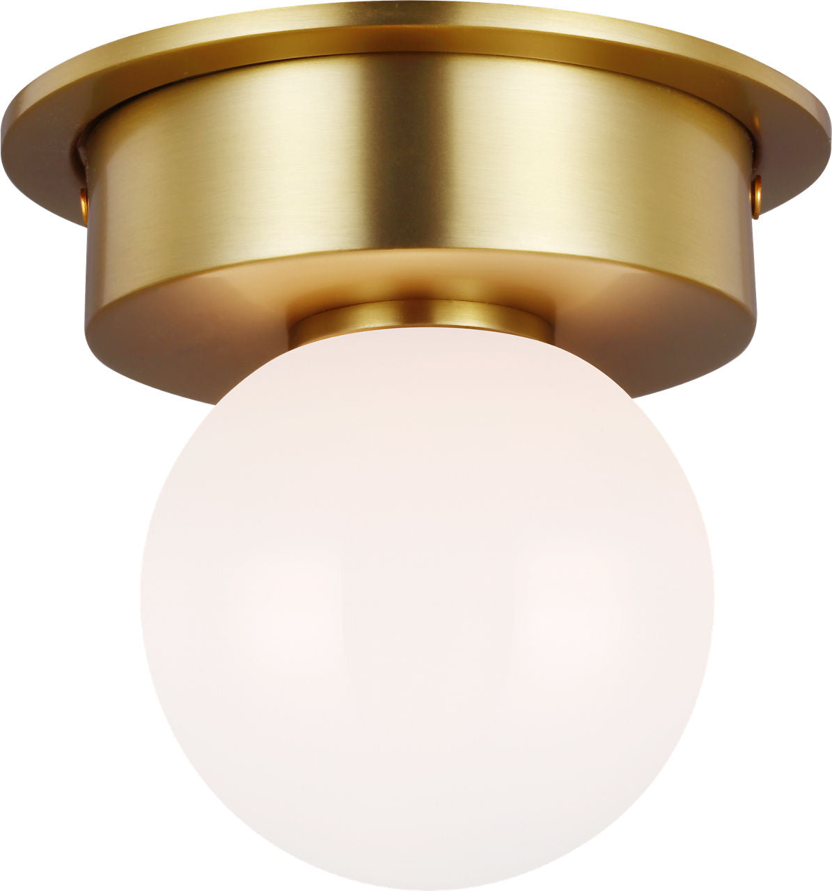 Nodes Small Flush Mount | Burnished Brass