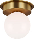Nodes Medium Flush Mount | Burnished Brass