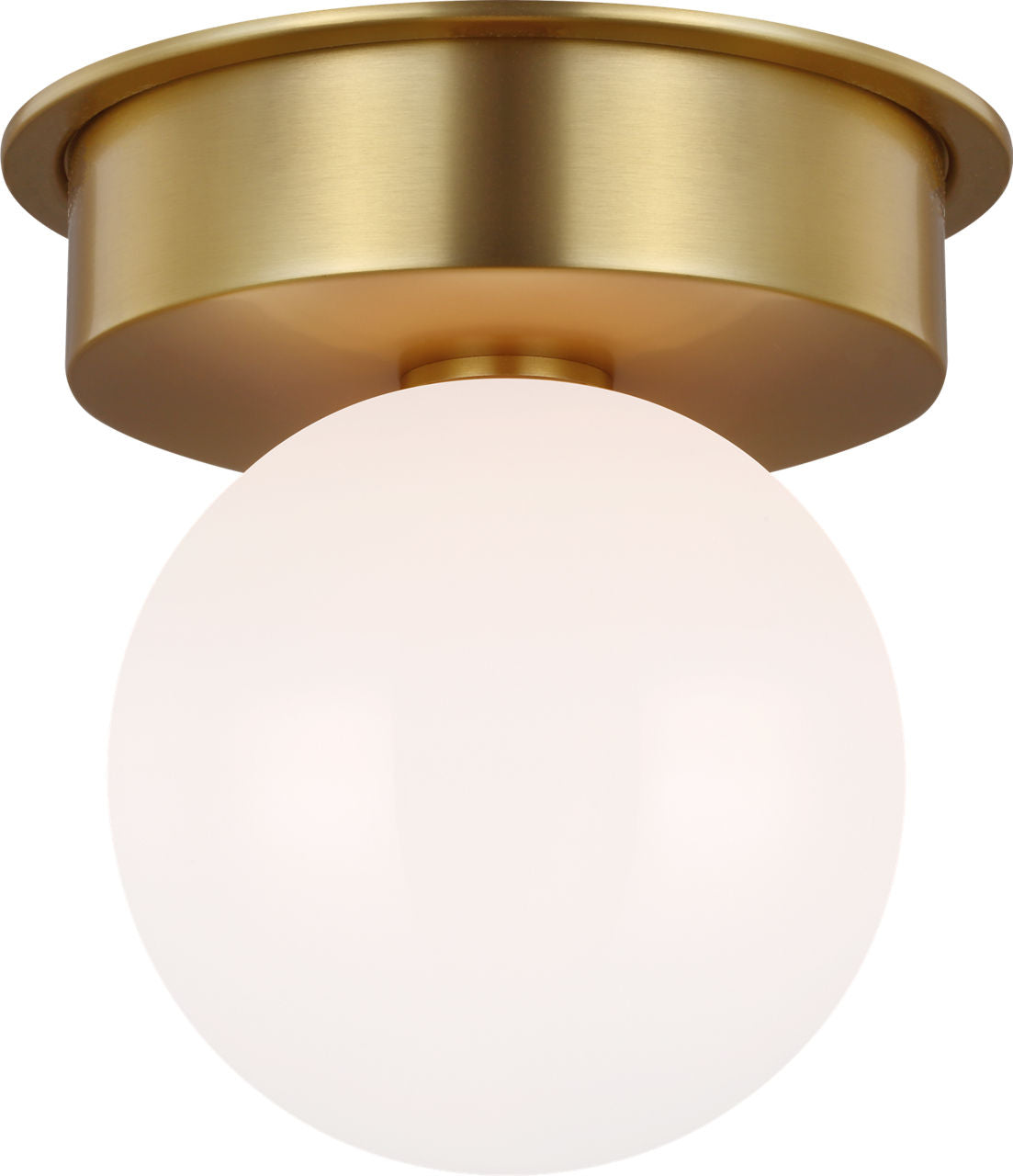 Nodes Large Flush Mount | Burnished Brass