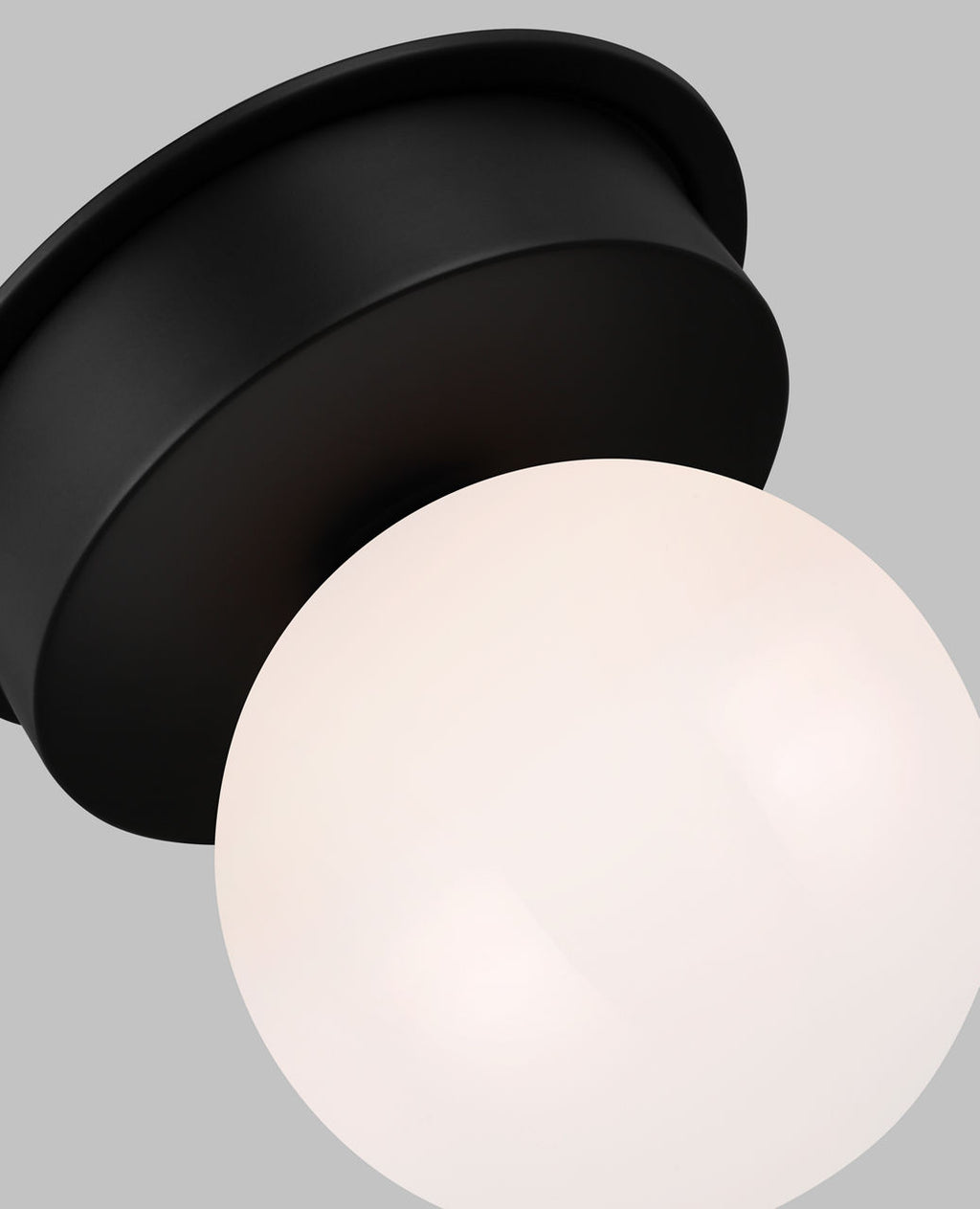 Nodes Large Flush Mount | Midnight Black