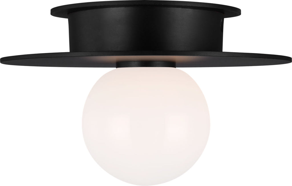 Nodes Small Flush Mount | Midnight Black