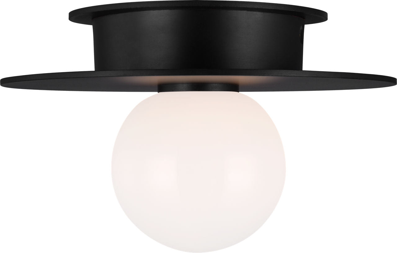 Nodes Small Flush Mount | Midnight Black