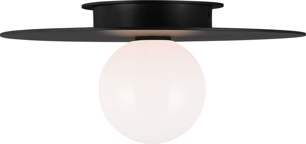 Nodes Medium Flush Mount | Midnight Black