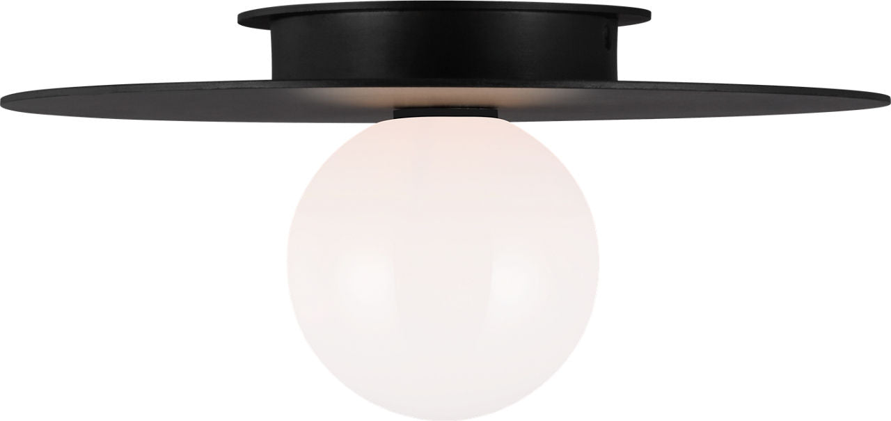 Nodes Medium Flush Mount | Midnight Black