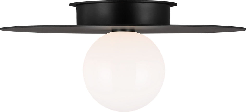 Nodes Large Flush Mount | Midnight Black
