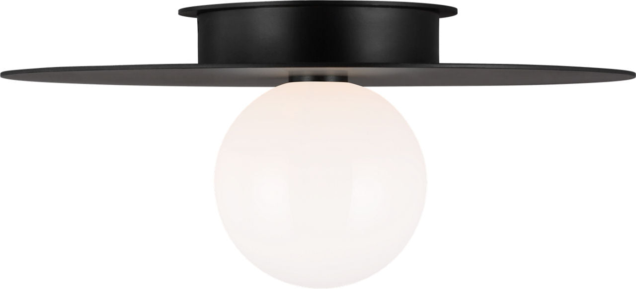 Nodes Large Flush Mount | Midnight Black