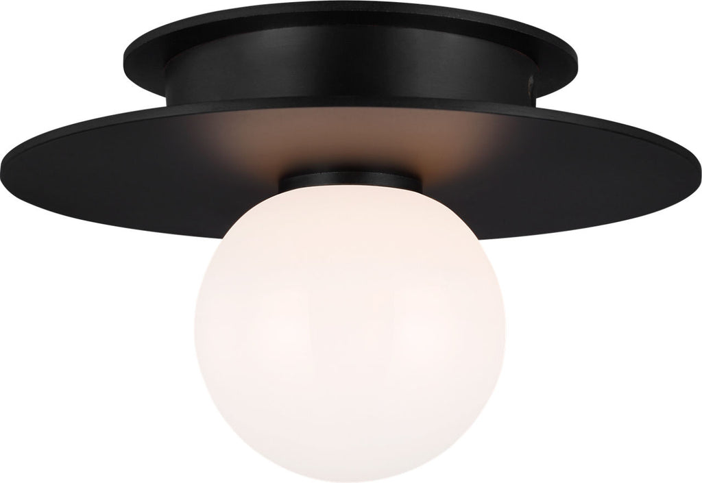 Nodes Small Flush Mount | Midnight Black