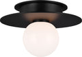 Nodes Small Flush Mount | Midnight Black