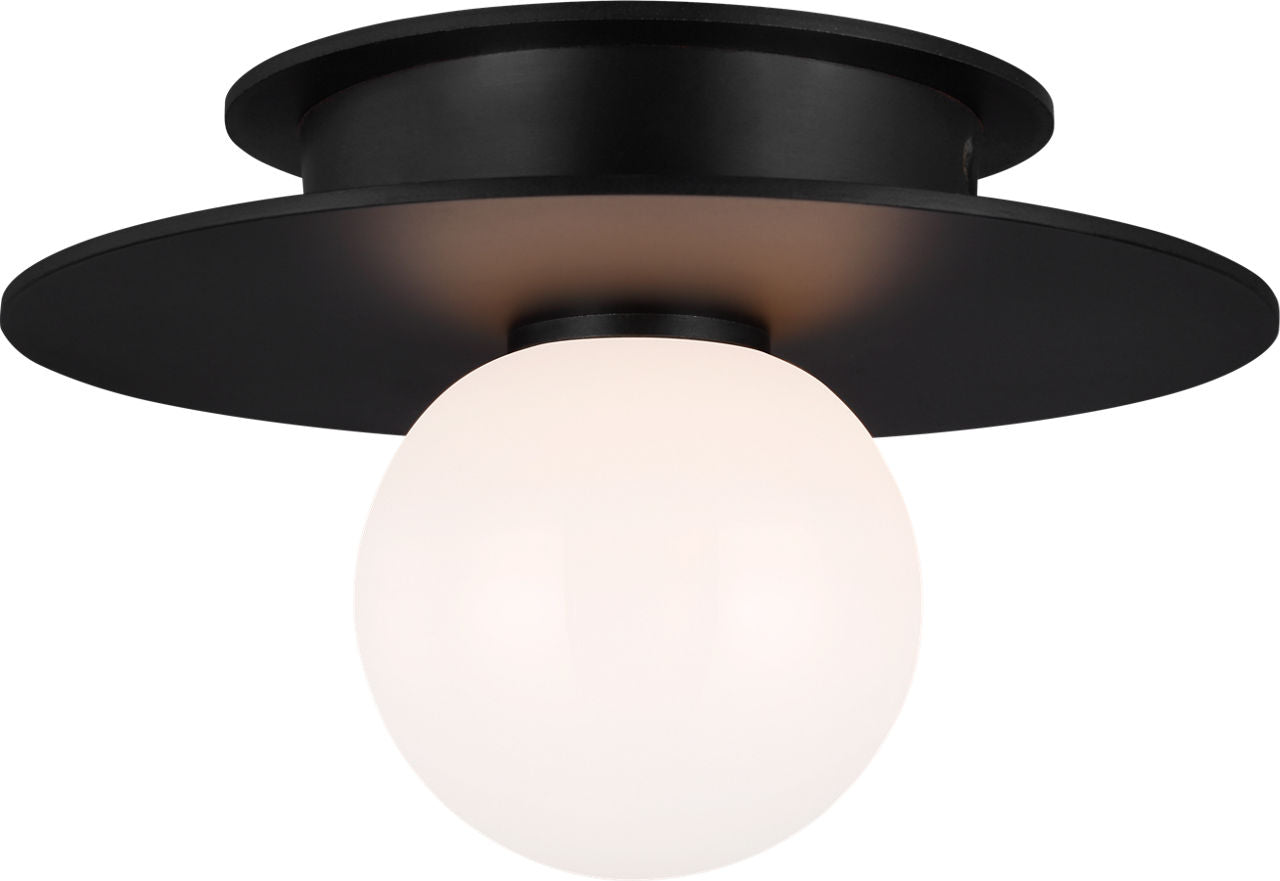 Nodes Small Flush Mount | Midnight Black
