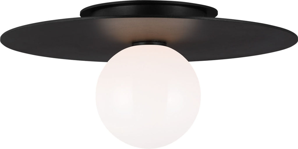 Nodes Medium Flush Mount | Midnight Black