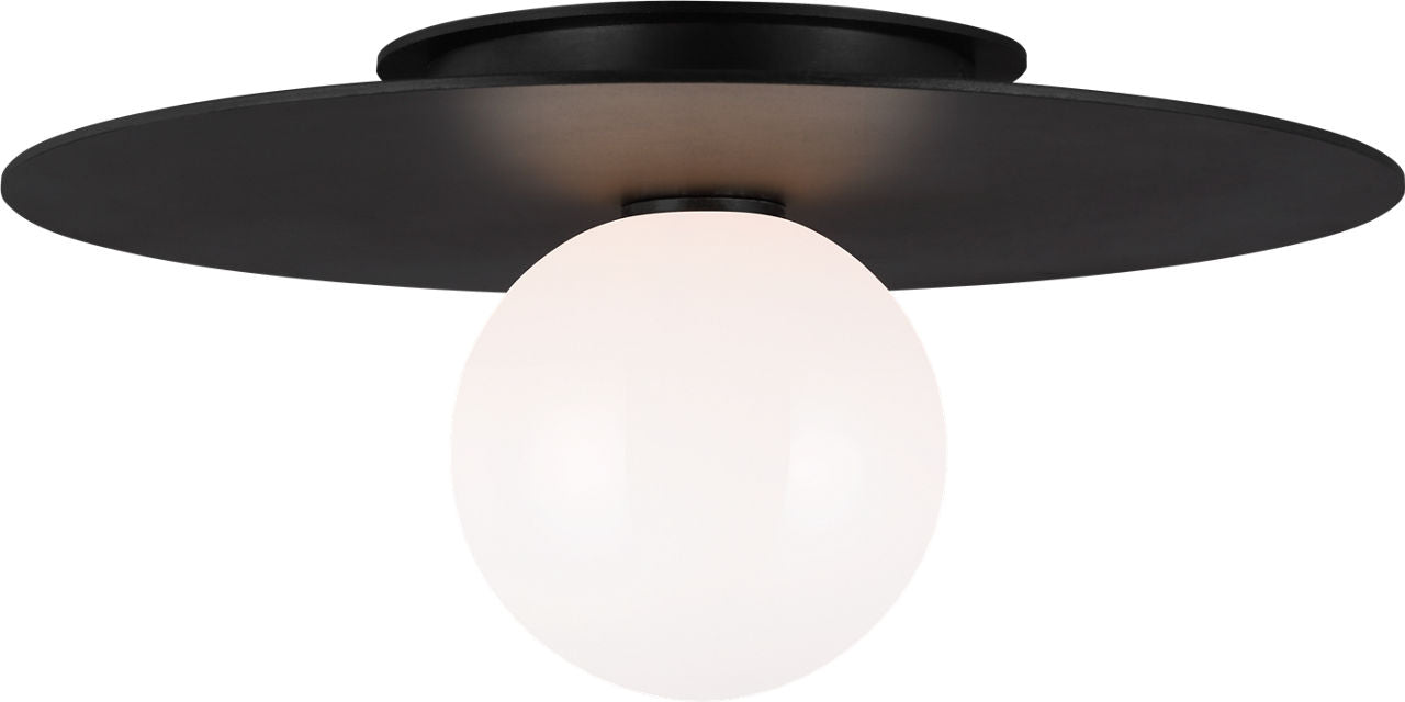 Nodes Medium Flush Mount | Midnight Black