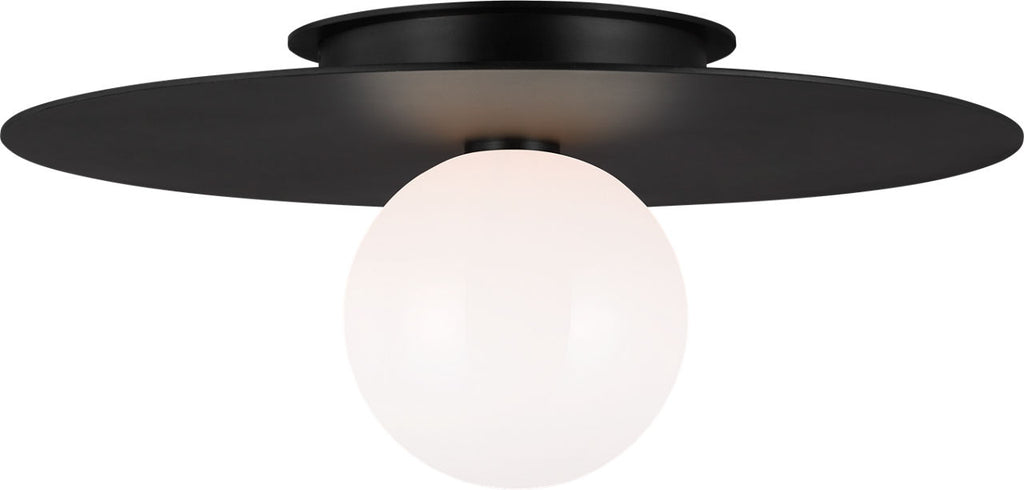 Nodes Large Flush Mount | Midnight Black