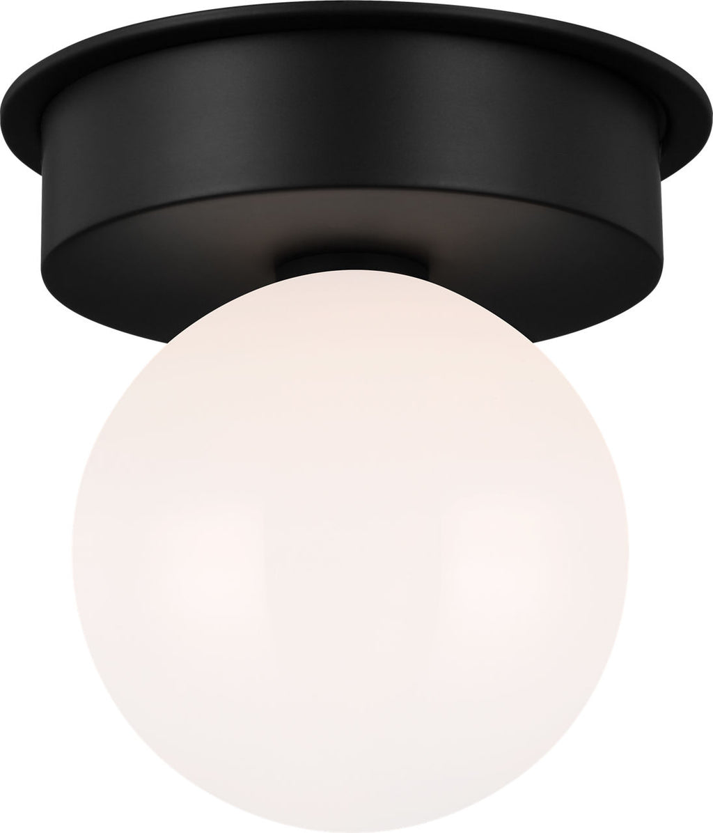 Nodes Large Flush Mount | Midnight Black