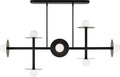 Nodes Large Linear Chandelier | Midnight Black