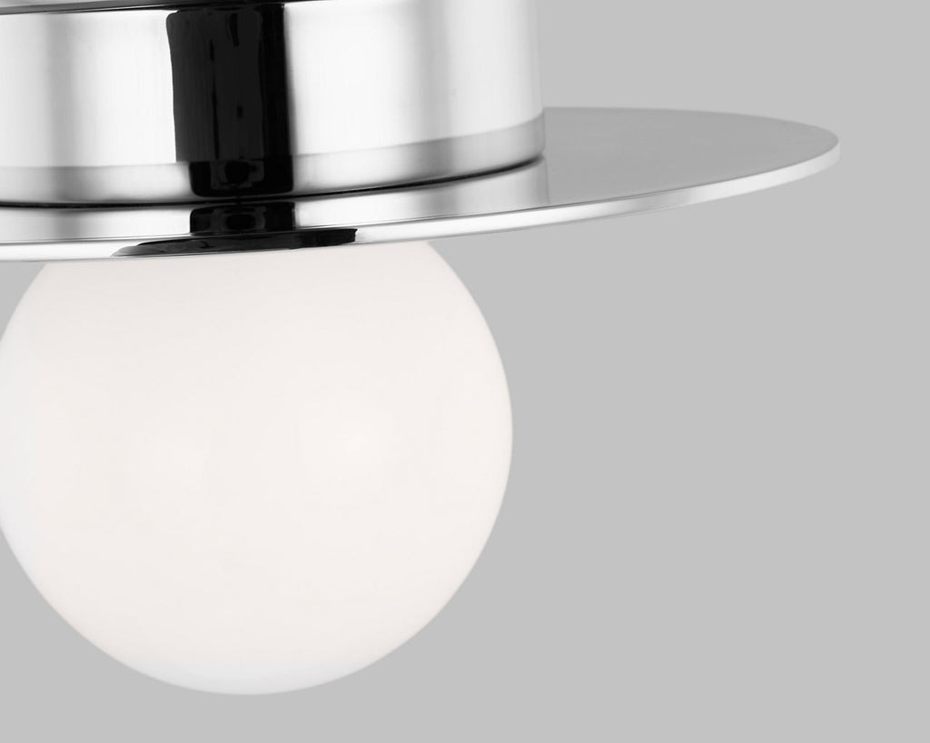 Nodes Small Flush Mount | Polished Nickel