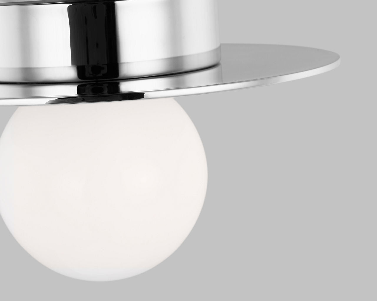Nodes Small Flush Mount | Polished Nickel