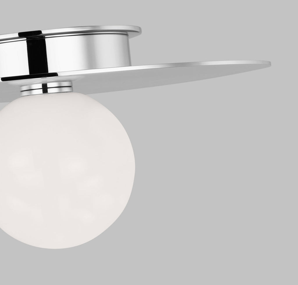 Nodes Medium Flush Mount | Polished Nickel