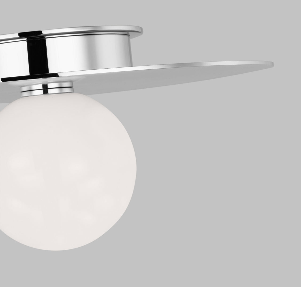 Nodes Medium Flush Mount | Polished Nickel