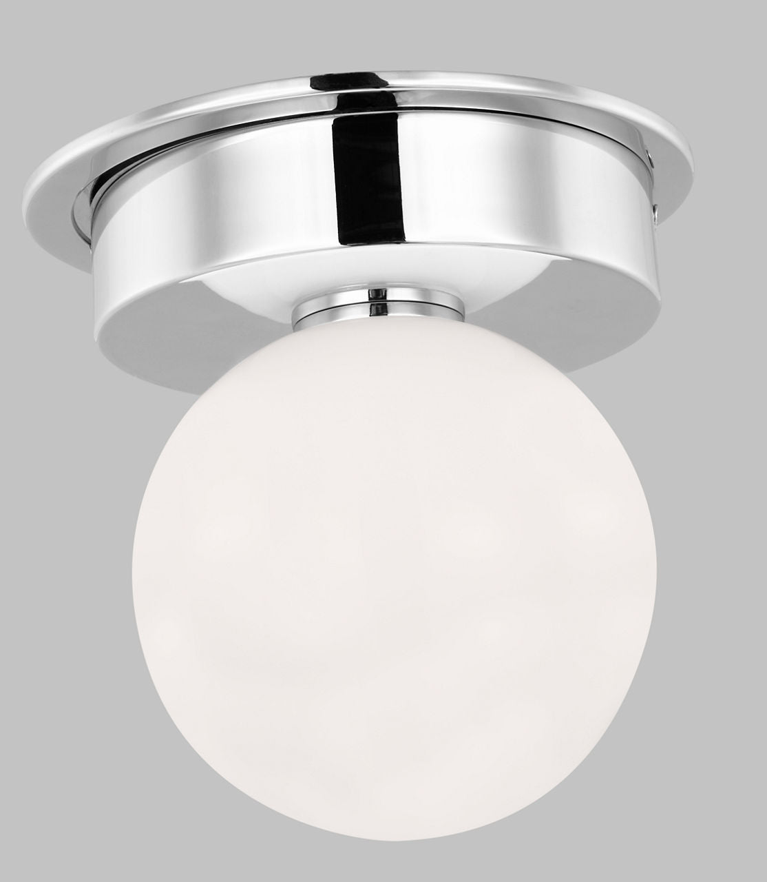 Nodes Medium Flush Mount | Polished Nickel