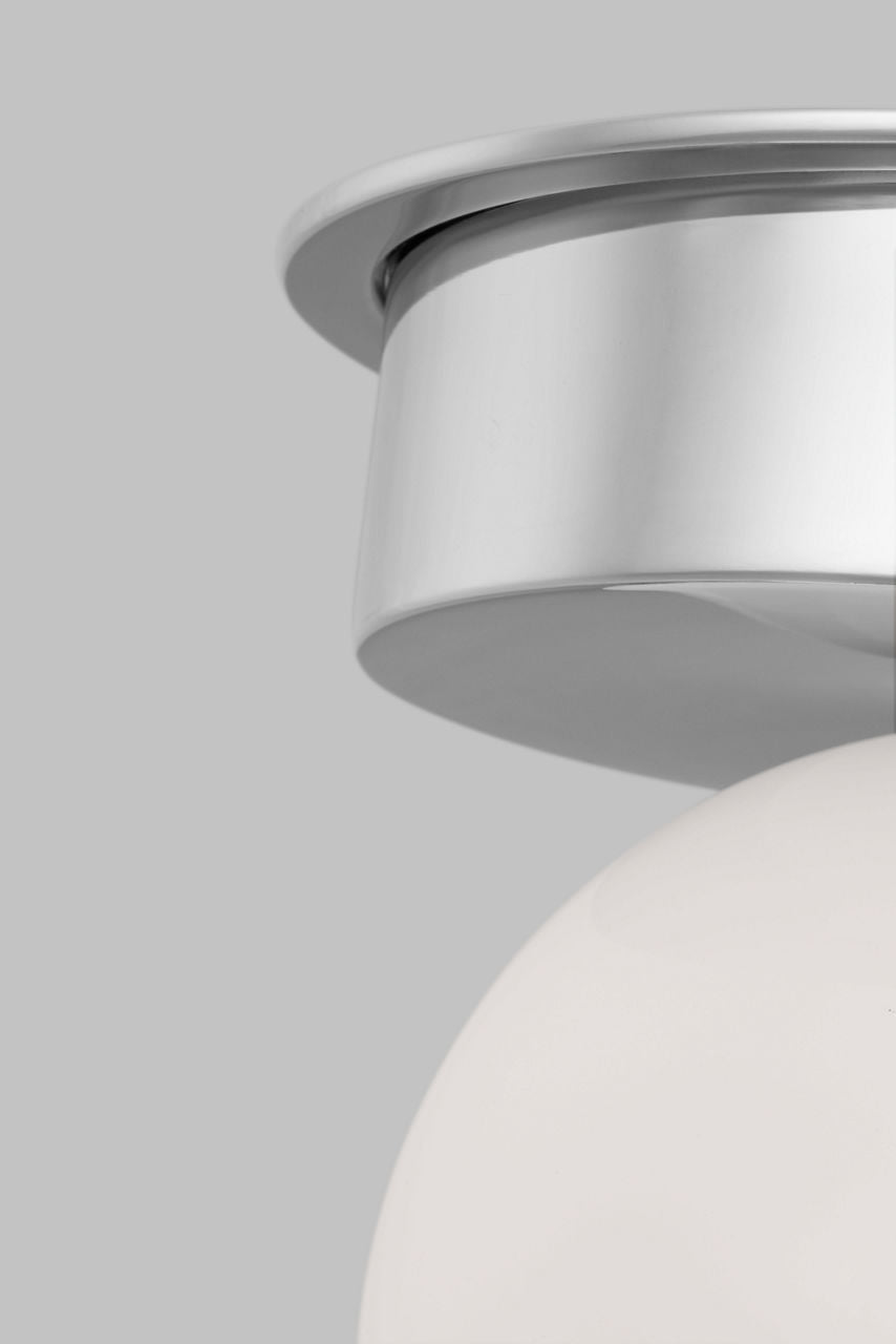 Nodes Large Flush Mount | Polished Nickel