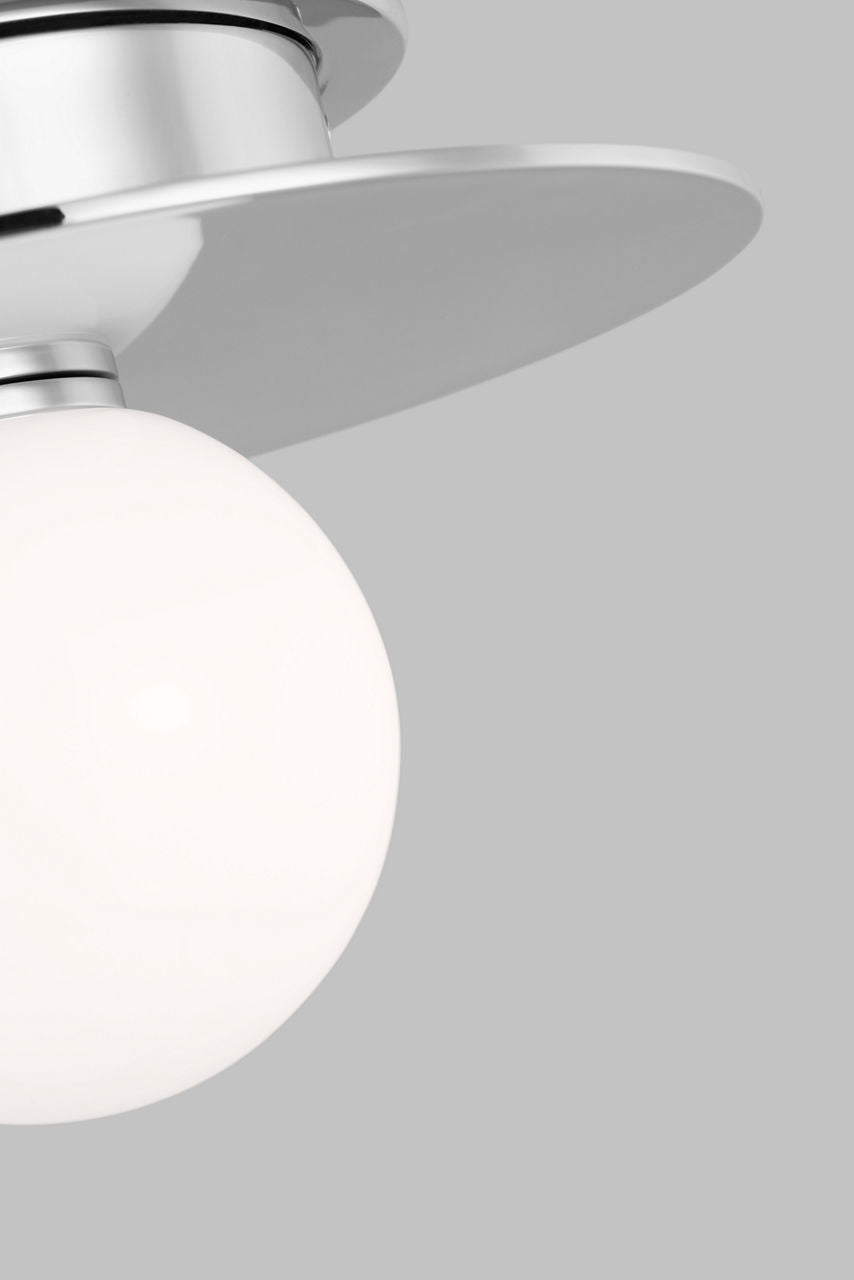Nodes Small Flush Mount | Polished Nickel