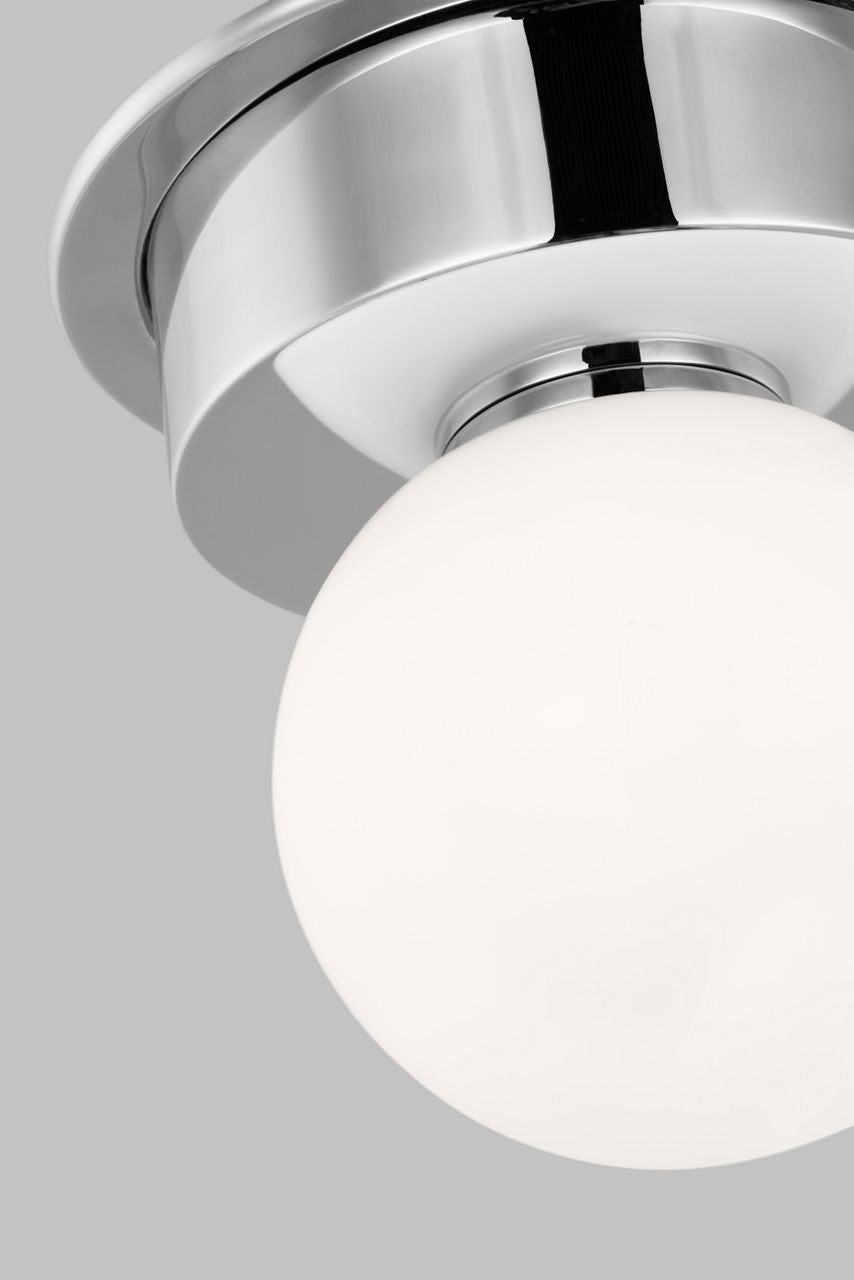 Nodes Small Flush Mount | Polished Nickel