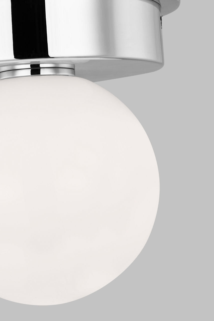 Nodes Medium Flush Mount | Polished Nickel