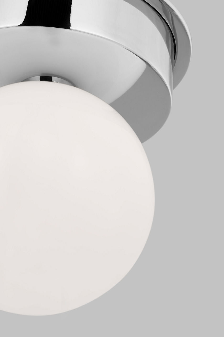 Nodes Large Flush Mount | Polished Nickel