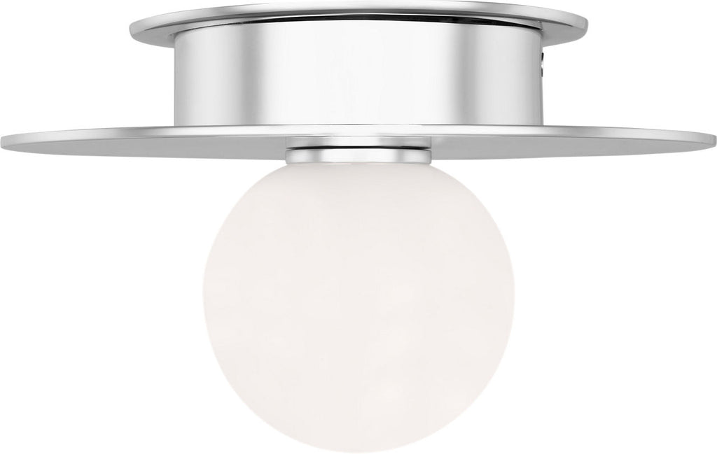 Nodes Small Flush Mount | Polished Nickel
