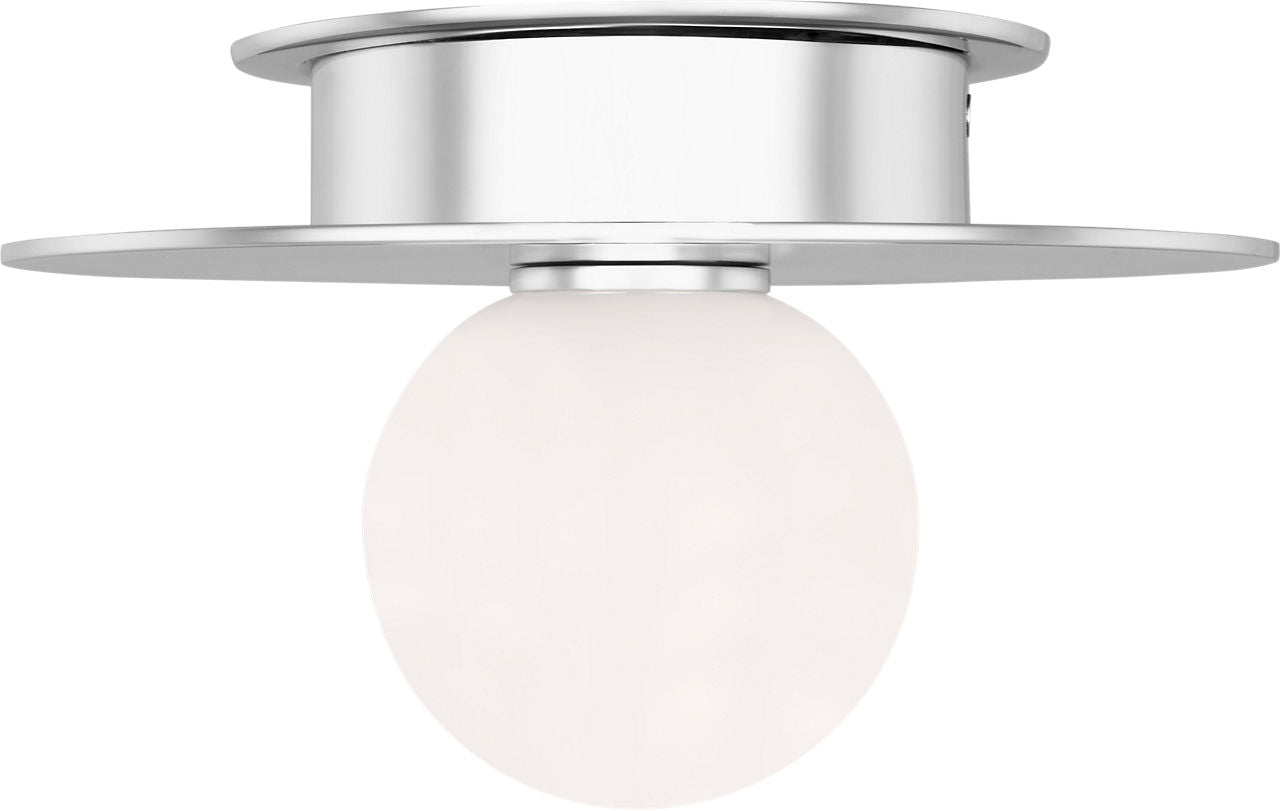 Nodes Small Flush Mount | Polished Nickel