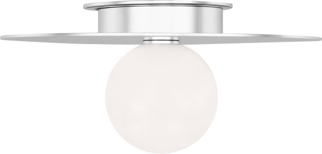 Nodes Medium Flush Mount | Polished Nickel