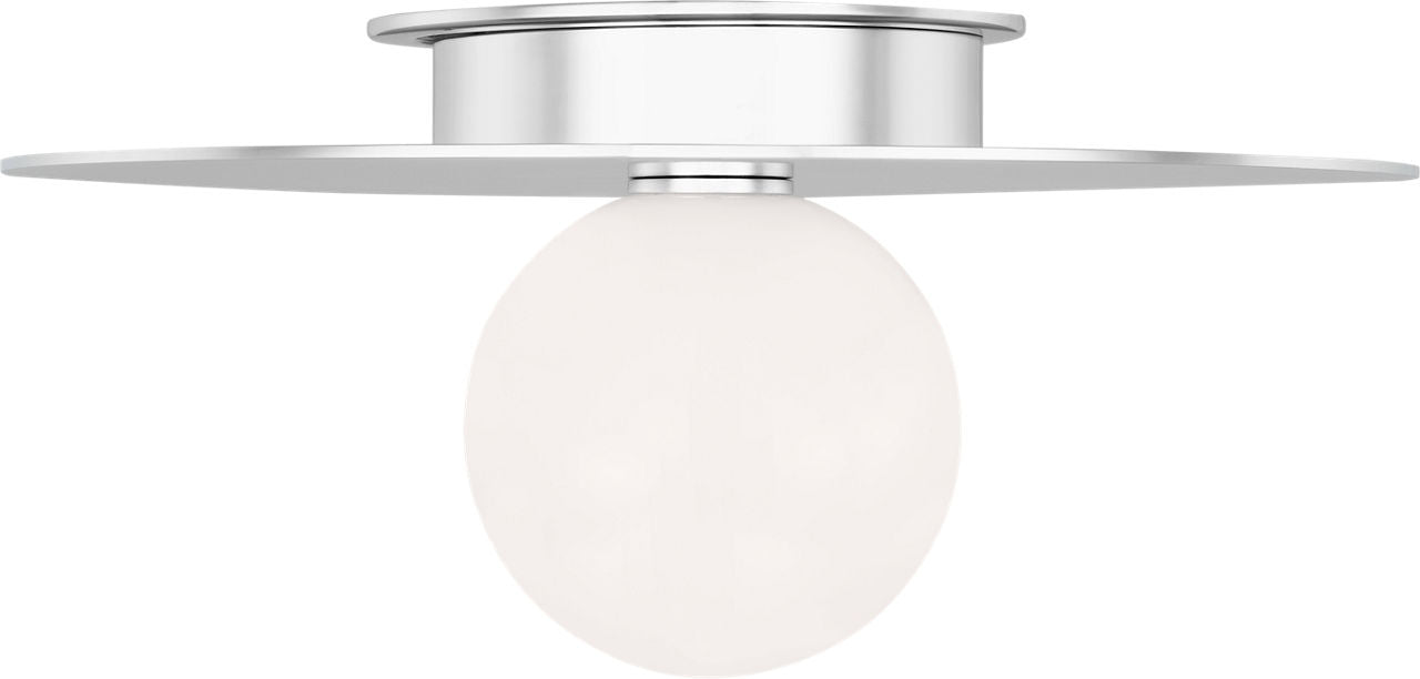 Nodes Medium Flush Mount | Polished Nickel