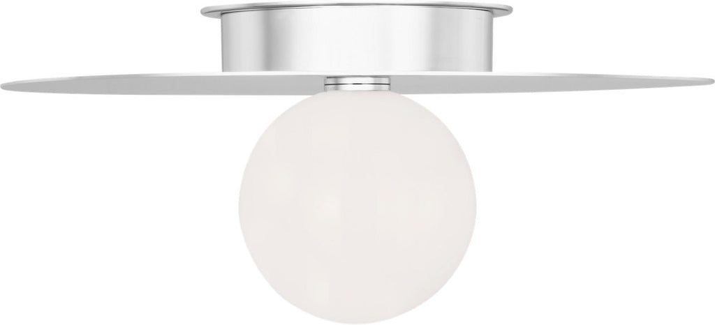 Nodes Large Flush Mount | Polished Nickel