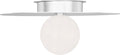 Nodes Large Flush Mount | Polished Nickel