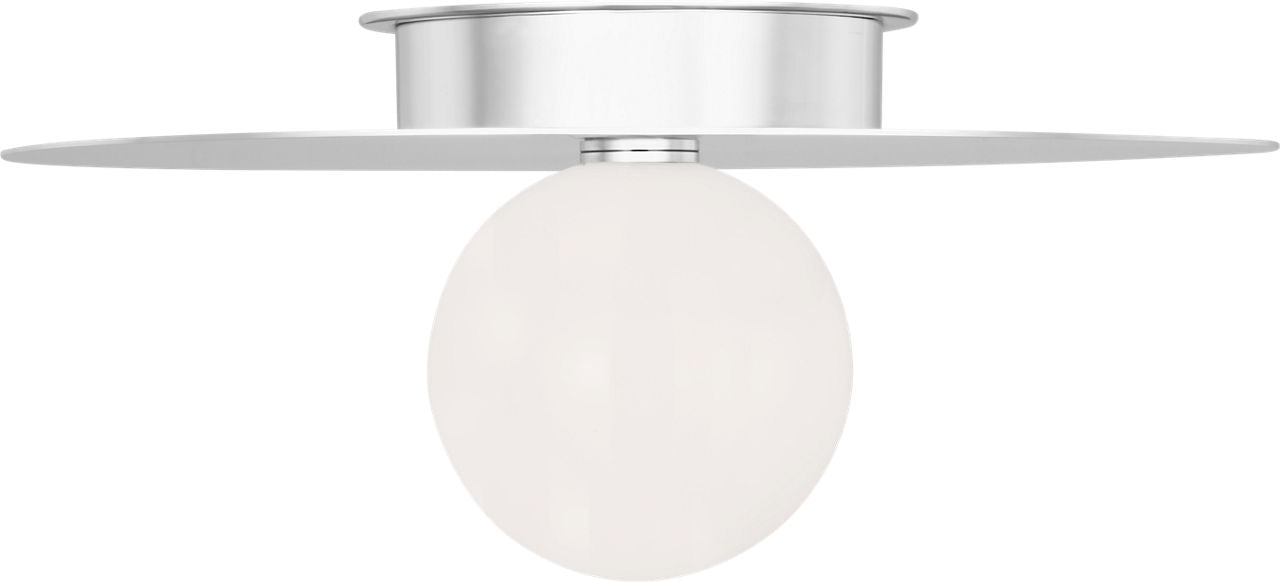 Nodes Large Flush Mount | Polished Nickel