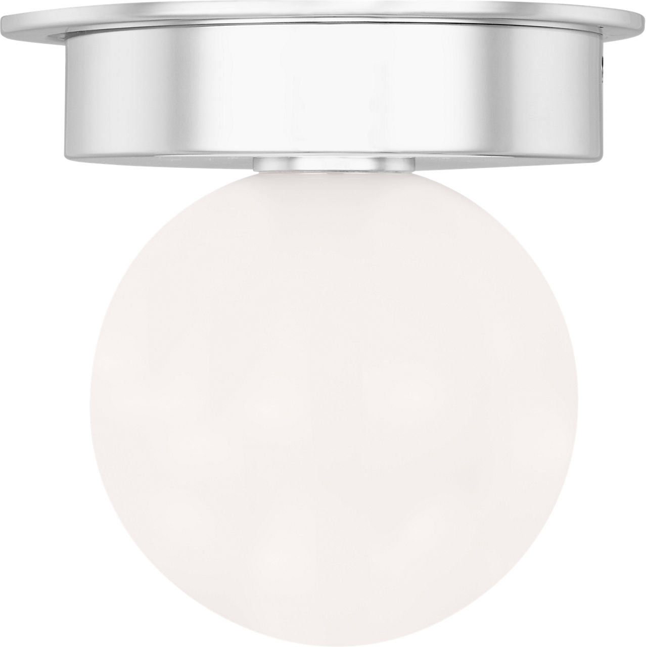 Nodes Medium Flush Mount | Polished Nickel