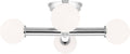Nodes Semi-Flush Mount Polished Nickel